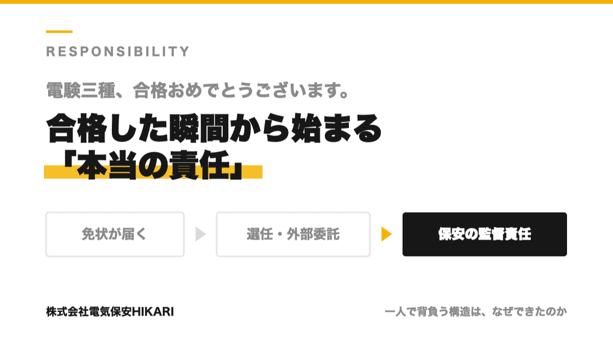 合格した瞬間から始まる「本当の責任」。電気主任技術者は何を任され、何を問われるのか